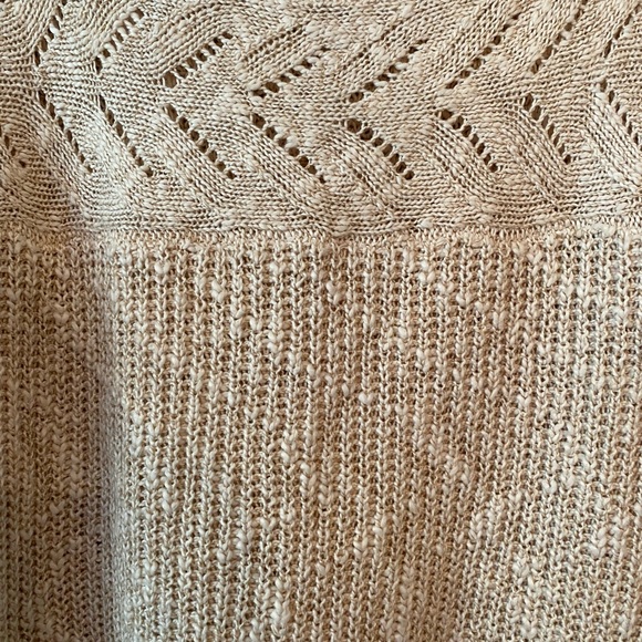 Justfab Tan Open Knit Sweater - Picture 7 of 9